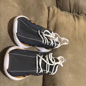 Stylish Kids Sneakers in Black and Gold